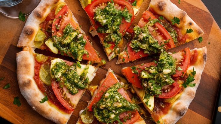 Chimichurri Tomato Pizza Recipe