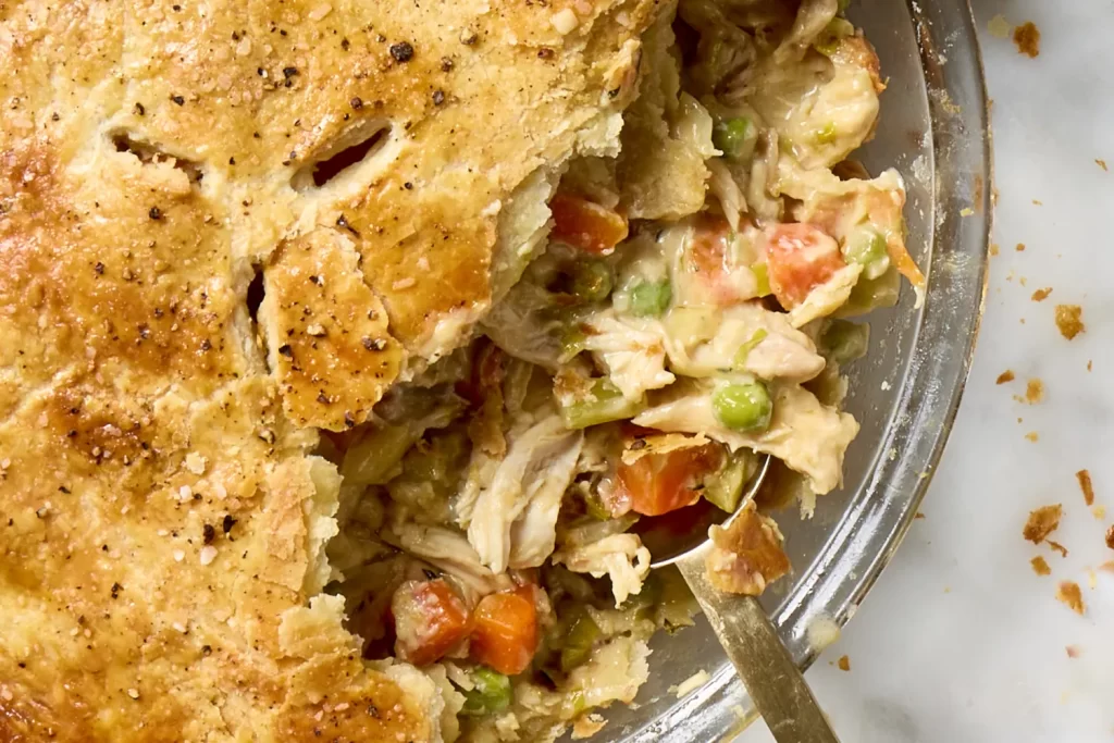 Chicken Pot Pie Recipe, Easy Chicken Pot Pie, Best Chicken Pot Pie Recipe, Comfort Food, Homemade Chicken Pot Pie, Creamy Chicken Pot Pie, Chicken Pot Pie with Vegetables, Family Dinner Recipes, Quick Chicken Pot Pie, Chicken Pot Pie Crust